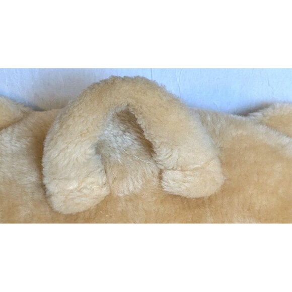 House of Lloyd Teddy Pillow Plush Bear Time Mat Cushion Face Seat Round Head Vtg - Picture 7 of 10